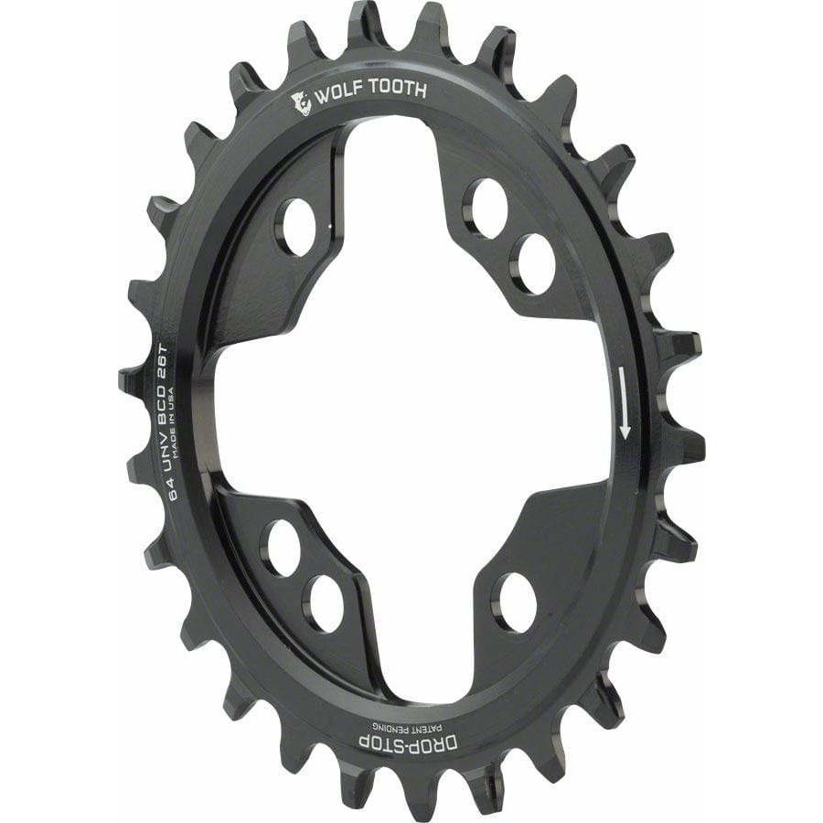 Wolf Tooth 64 BCD Chainring, Universal Mount, Drop-Stop