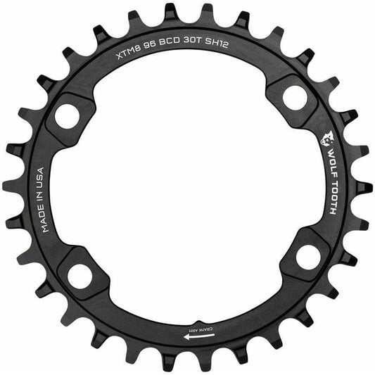 Wolf Tooth 96 BCD Chainring, 4-Bolt, For Shimano M8000/M7000 Cranks, Requires 12-Speed Hyperglide+ Chain - Chainrings - Bicycle Warehouse