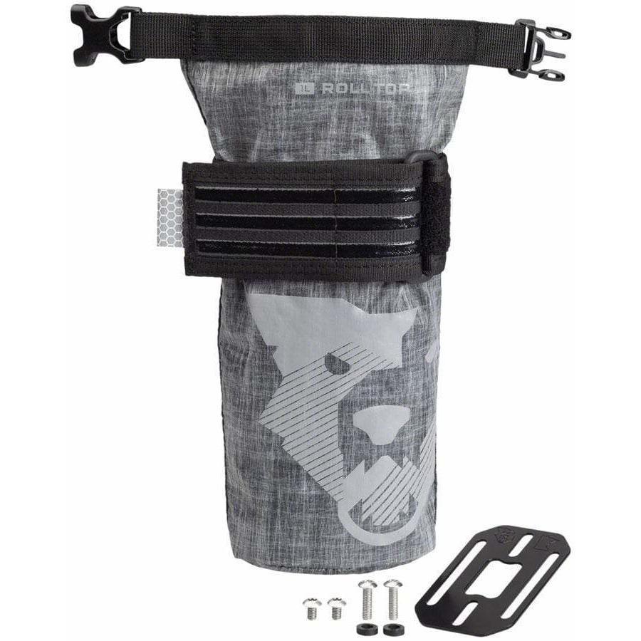 Wolf Tooth B-RAD TekLite Roll-Top Bike Bag and Mounting Plate - 1L, Black