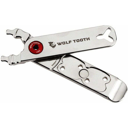 Wolf Tooth Bike Masterlink Combo Pack Pliers - Silver/Red