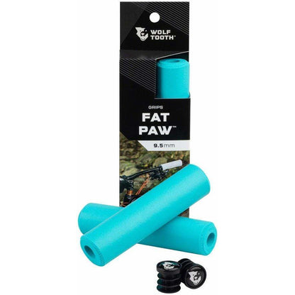 Wolf Tooth Fat Paw Bike Handlebar Grips - Teal