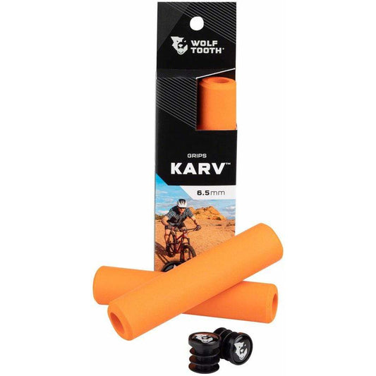 Wolf Tooth Karv Bike Handlebar Grips - Orange