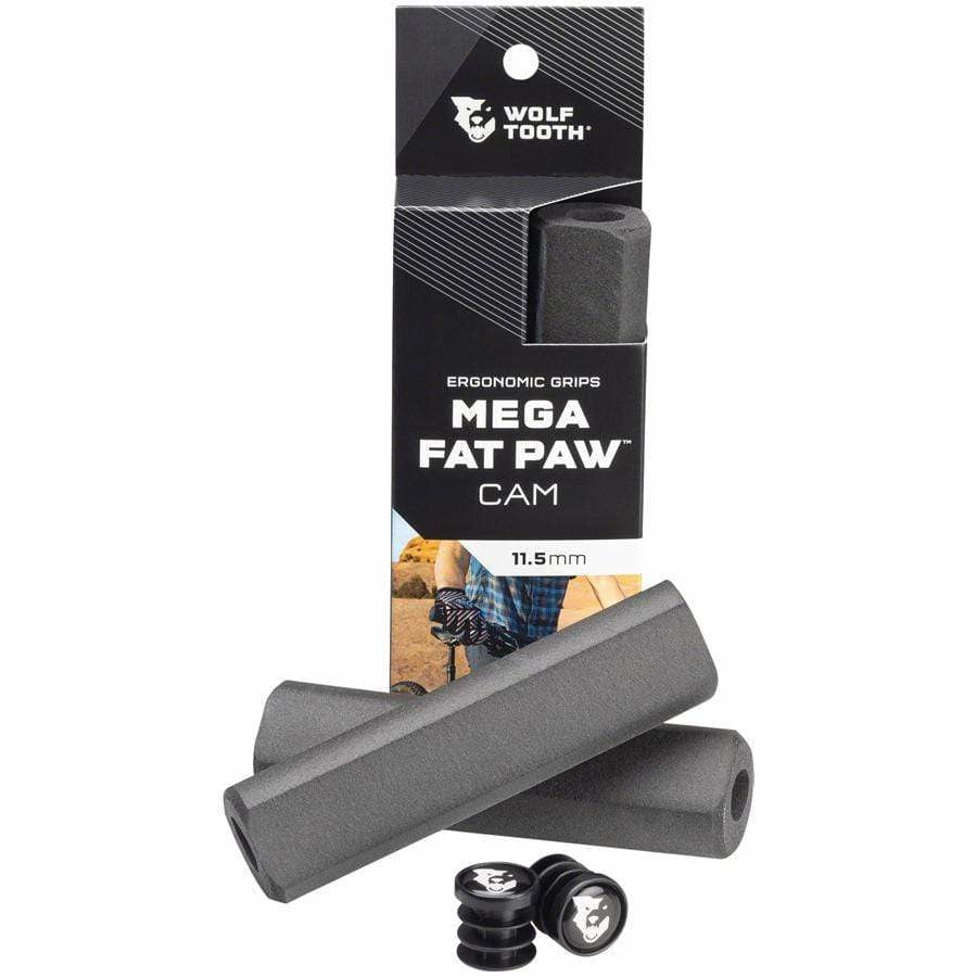 Wolf Tooth Mega Fat Paw Cam Bike Handlebar Grips - Black