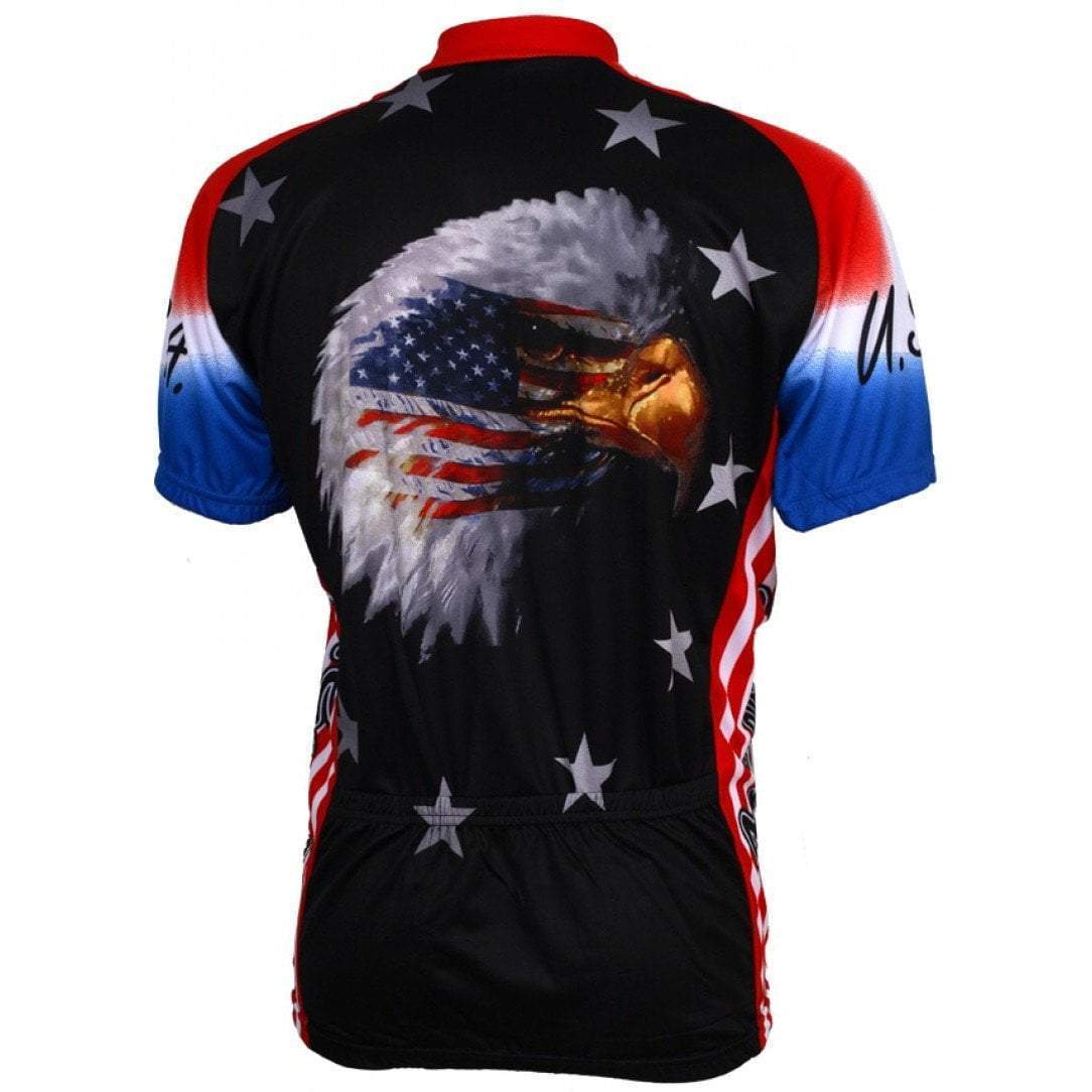 World Jerseys Men's American Eagle Road Bike Jersey