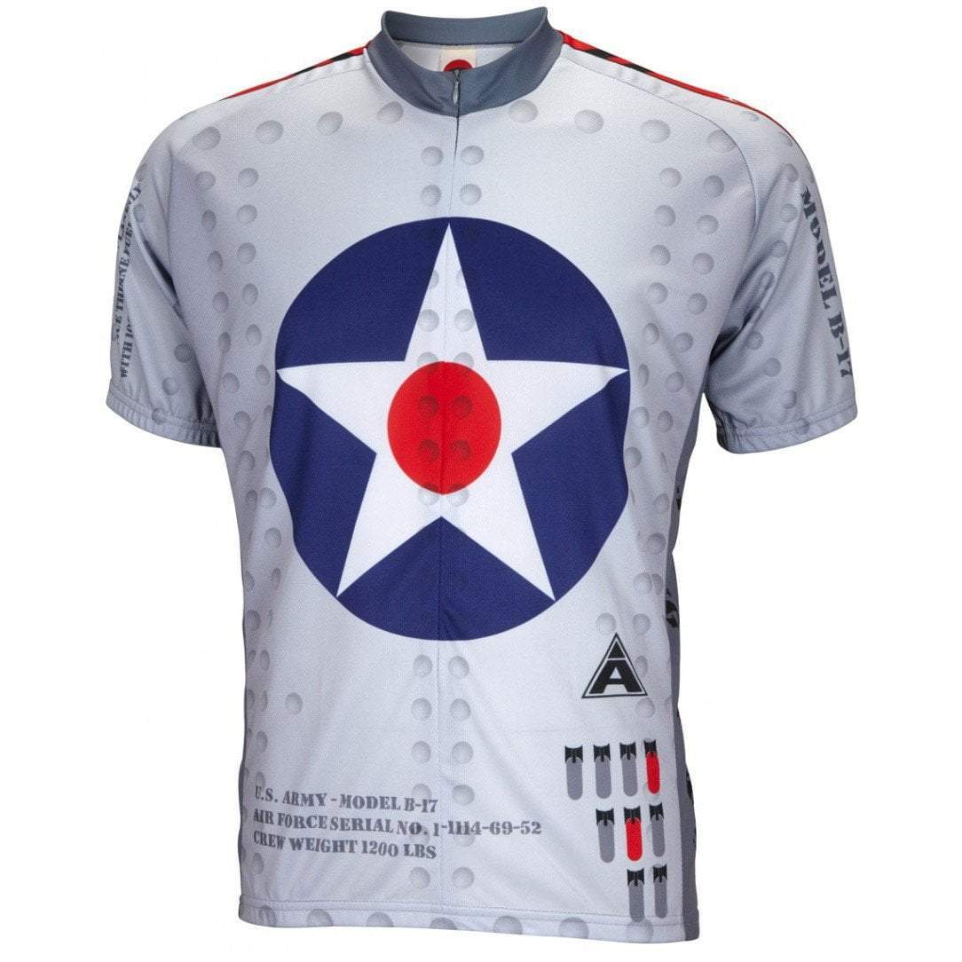 World Jerseys Men's B-17 Flying Fortress Road Bike Jersey