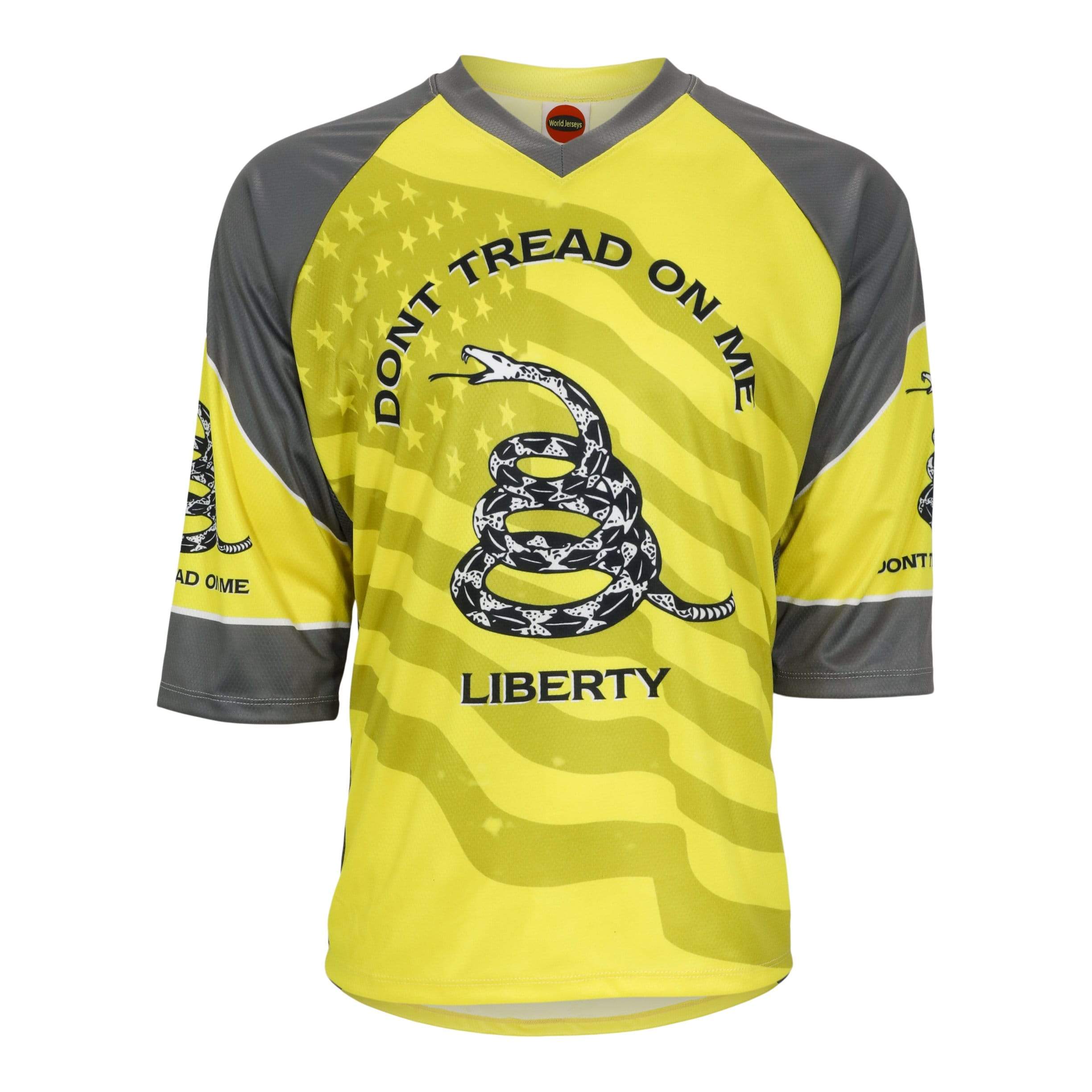 World Jerseys Men's Don't Tread On Me Mountain Bike Jersey