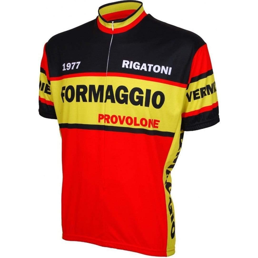 World Jerseys Men's Formaggio 1977 Retro Road Bike Jersey