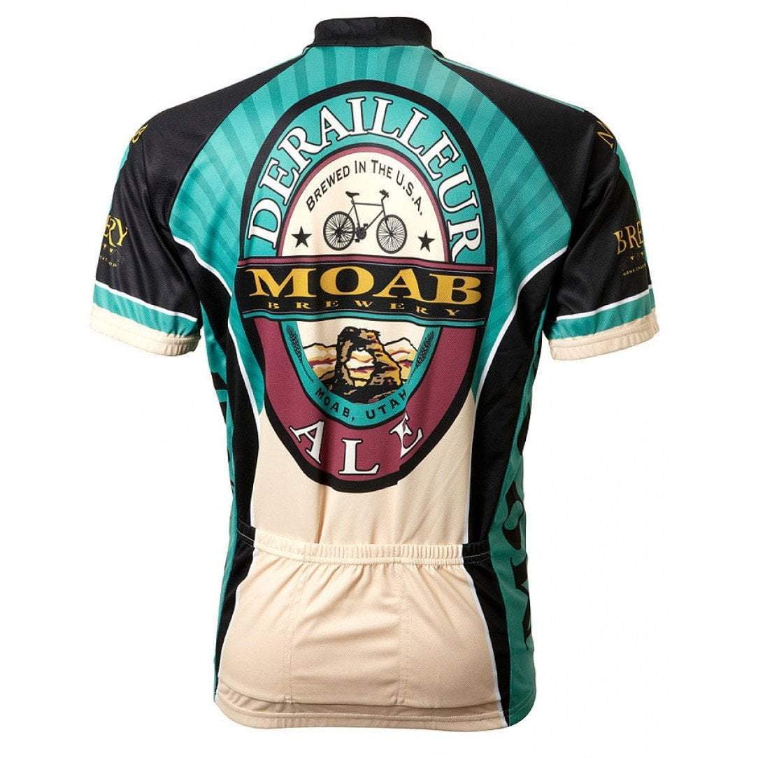 World Jerseys Men's Moab Brewery Derailleur Ale Road Bike Jersey