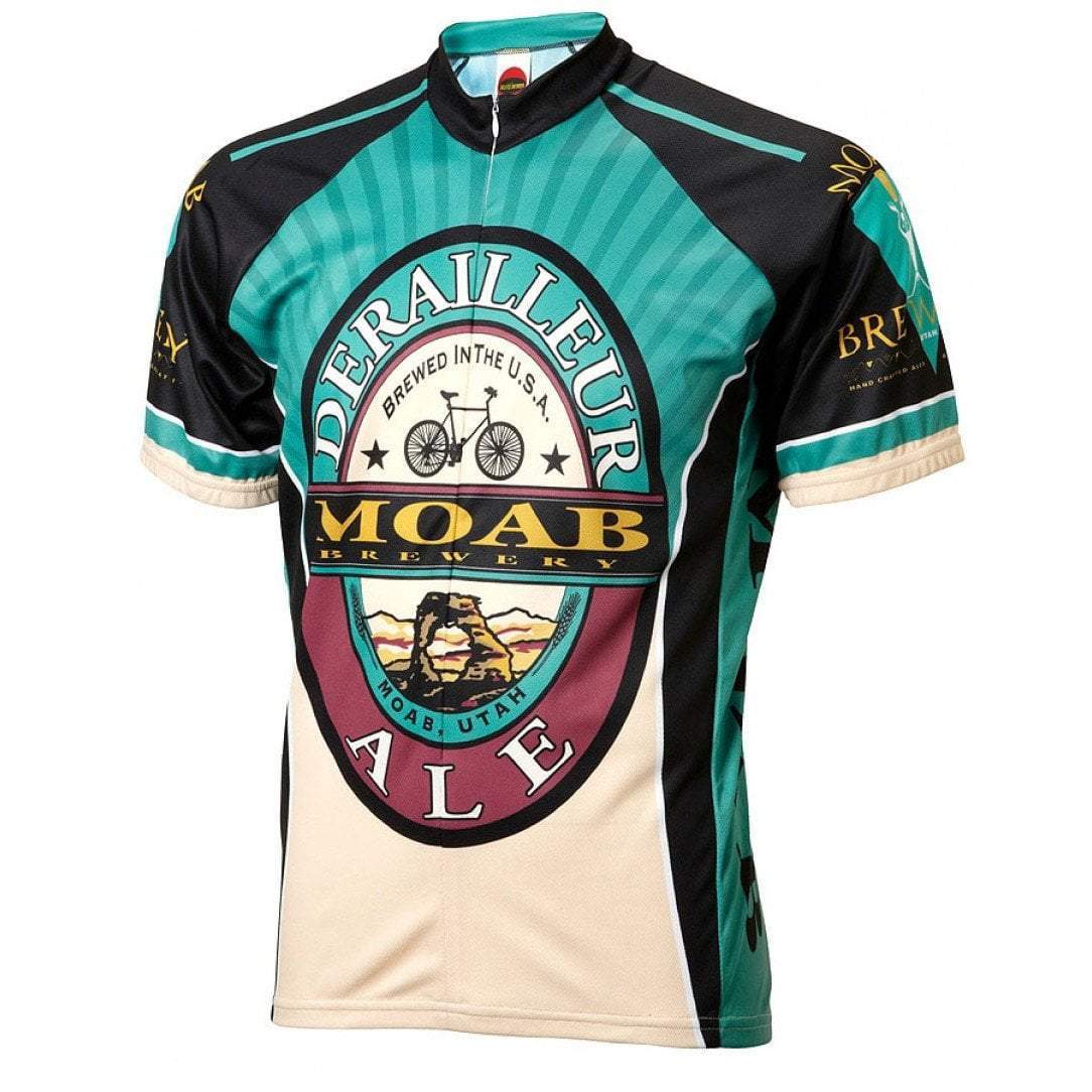 World Jerseys Men's Moab Brewery Derailleur Ale Road Bike Jersey