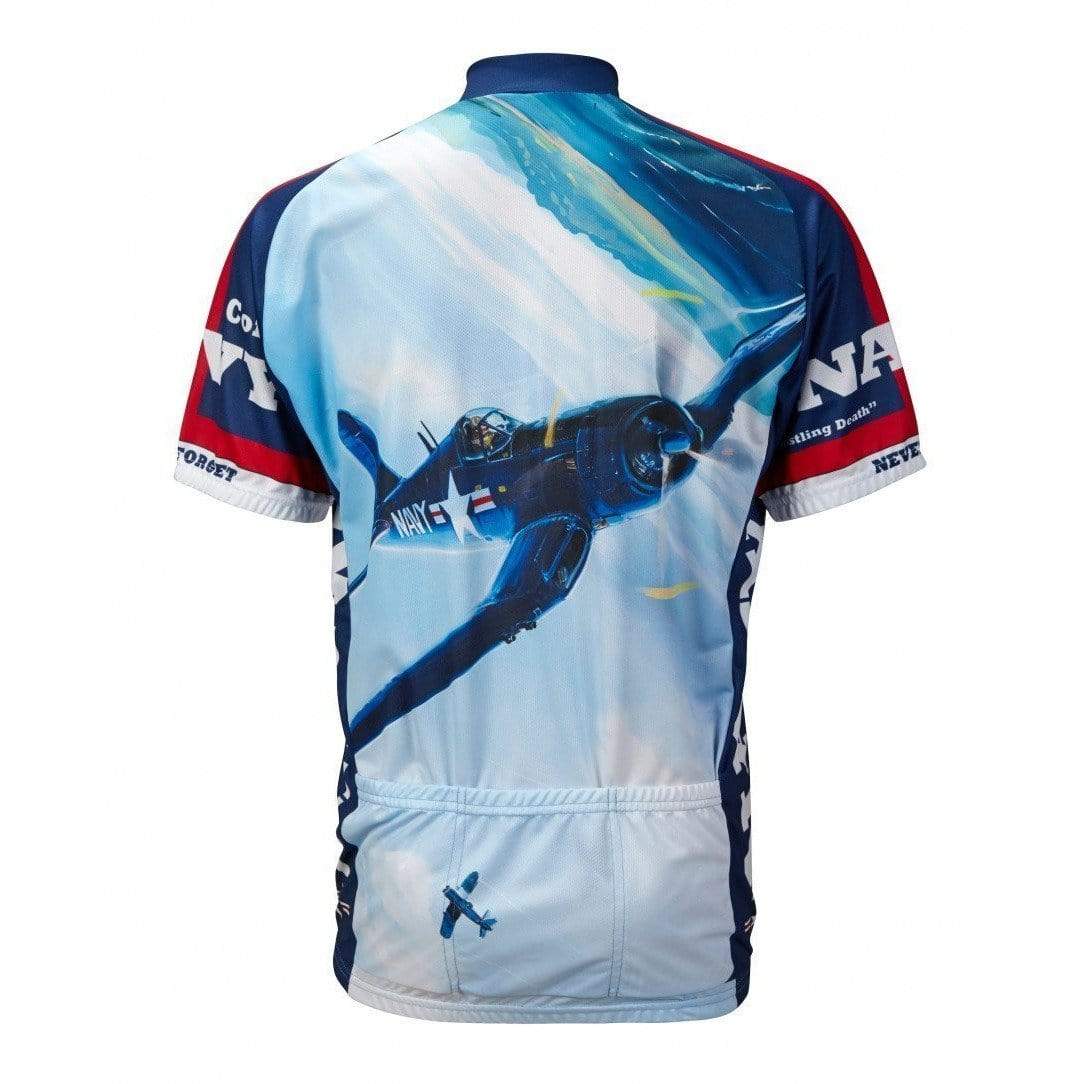 World Jerseys Men's Navy Corsair Road Bike Jersey