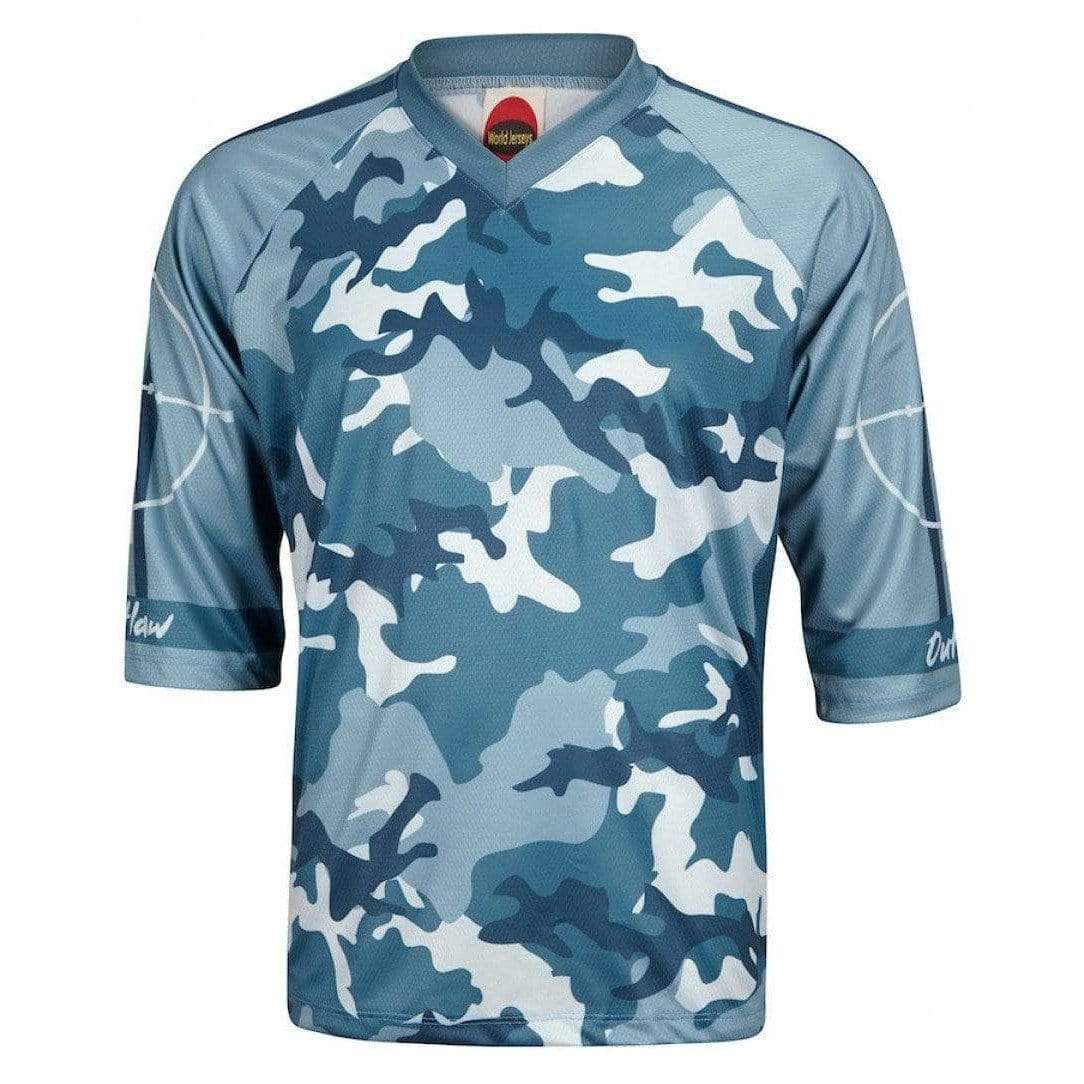 World Jerseys Men's Outlaw Mountain Bike Jersey - Blue Camo