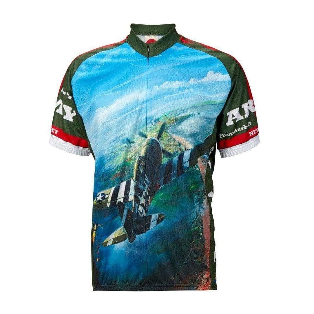 World Jerseys Men's P-47 Army Air Road Bike Jersey