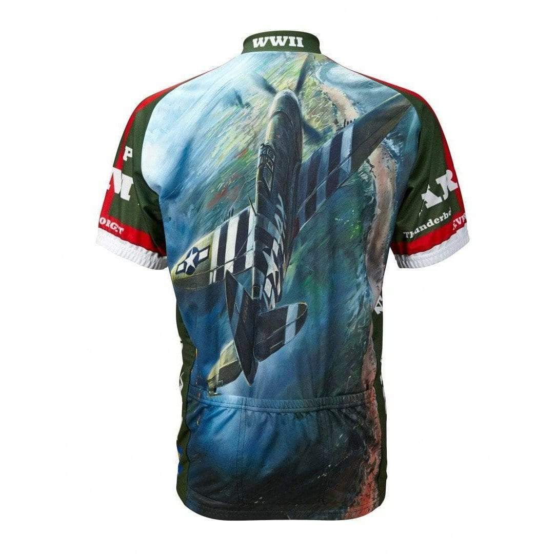 World Jerseys Men's P-47 Army Air Road Bike Jersey