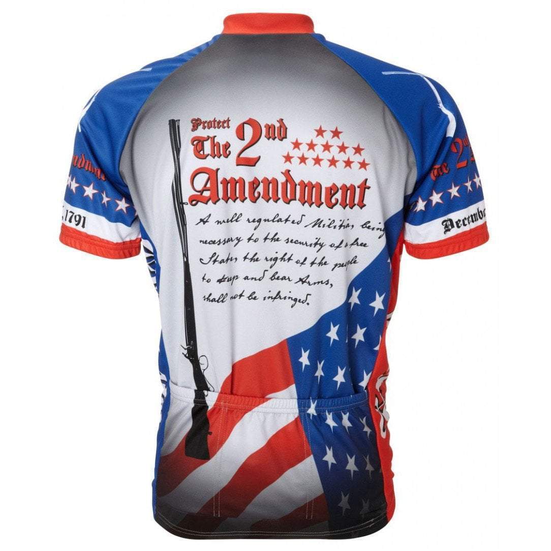 World Jerseys Men's Second Amendment Road Bike Jersey