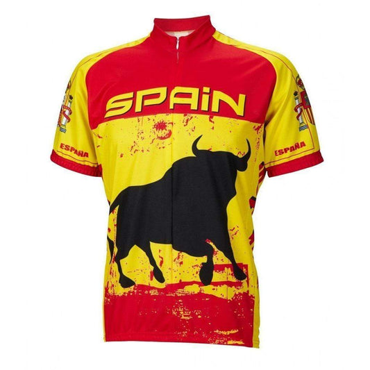 World Jerseys Men's Spain Road Bike Jersey