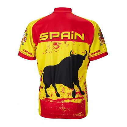 World Jerseys Men's Spain Road Bike Jersey