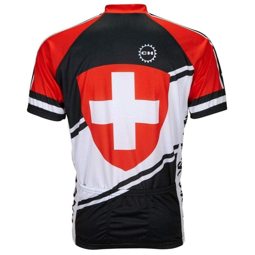 World Jerseys Men's Switzerland Road Bike Jersey