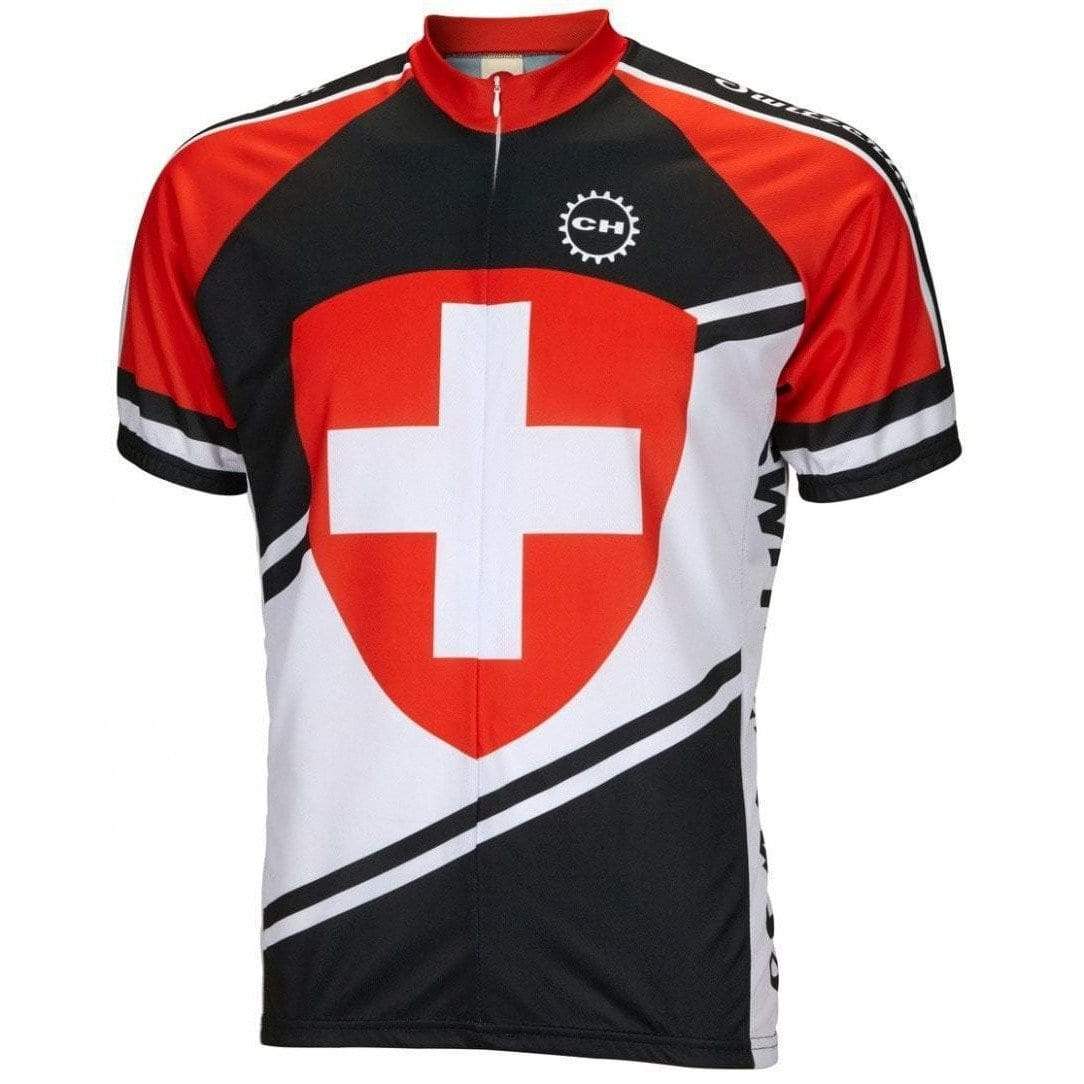 World Jerseys Men's Switzerland Road Bike Jersey