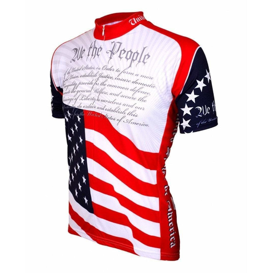 World Jerseys Men's US Constitution Road Bike Jersey