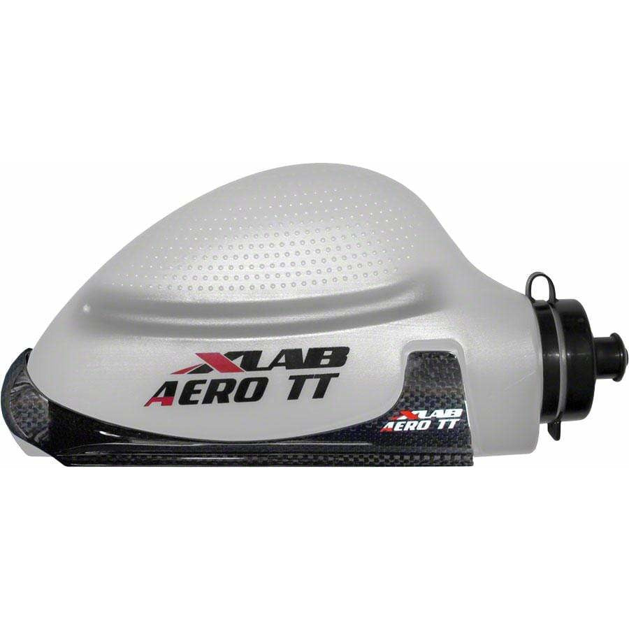 XLAB Aero TT Bike Water Bottle and Cage System: Gloss Black